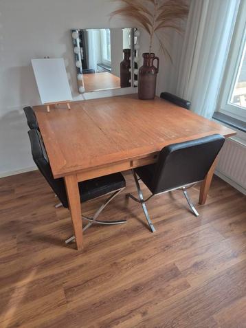 Grenen Eethoek met 4 Stoelen - 140x140 beschikbaar voor biedingen