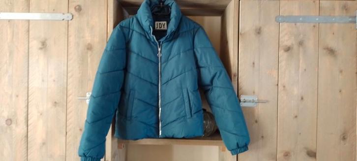 Zeegroene jas, Kleding | Dames, Jassen | Winter, Zo goed als nieuw, Groen, Ophalen
