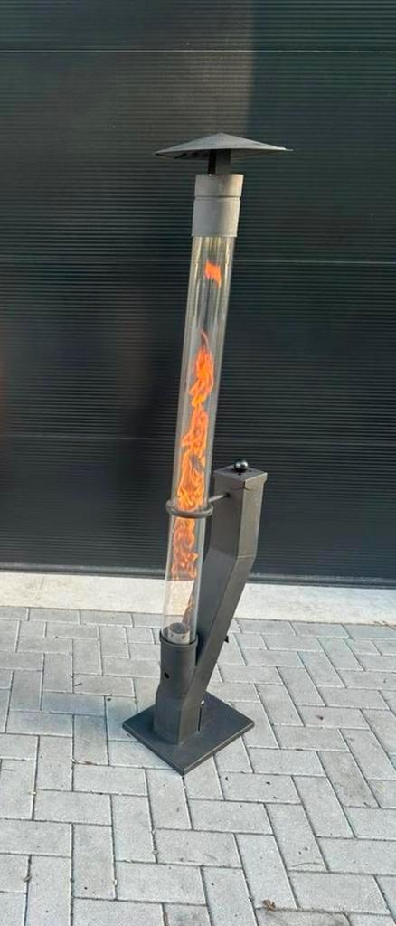 vrijstaand pelletkachel sfeer en warmte 170cm hoog, Huis en Inrichting, Kachels, Zo goed als nieuw, Vrijstaand, Pelletkachel, Ophalen of Verzenden