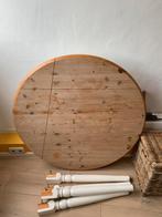 Eettafel ca. 110cm diameter (gratis), Huis en Inrichting, Tafels | Eettafels, Ophalen, Gebruikt, 100 tot 150 cm, Rond