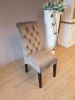 *ACTIE* Landelijke Eetkamerstoel Bellagio Leer Stof Kleur 19, Overige kleuren, Landelijke eetkamerstoelen stoelen capiton knoopjes leer stof