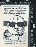 Sticker: Aktiegroep van Blinden en Slechtzienden, Ophalen of Verzenden, Zo goed als nieuw, Bedrijf of Vereniging