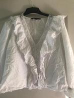 Witte blouse met kant, linnen., Ophalen of Verzenden, Zo goed als nieuw, Maat 36 (S), Wit