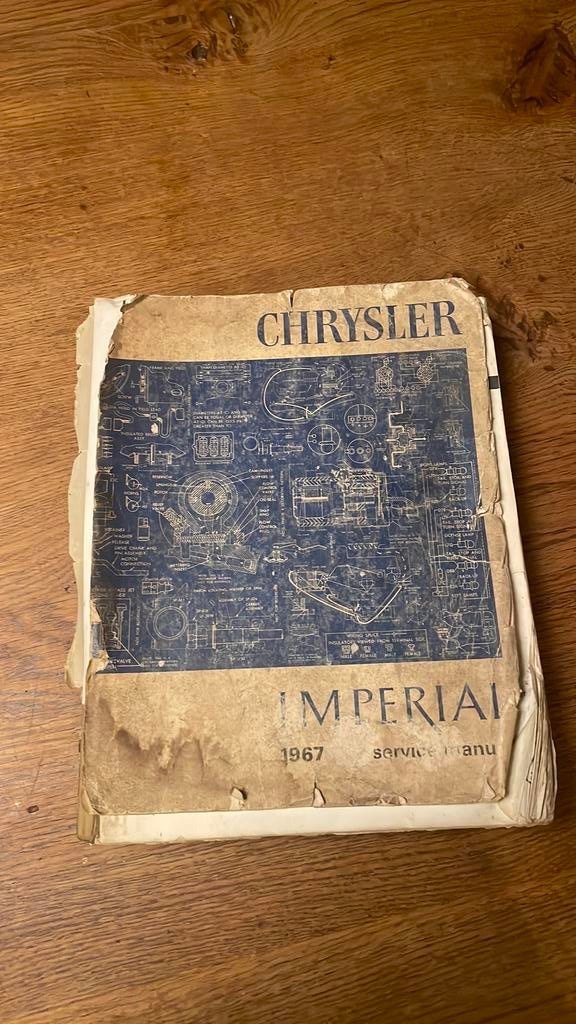 Chrysler imperial 1967 service manual, Antiek en Kunst, Ophalen of Verzenden