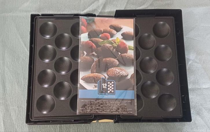 Tefal Snack Collection Mini Bites Maker 12, Witgoed en Apparatuur, Wafelijzers, Gebruikt, Uitneembare platen, Ophalen of Verzenden