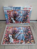 Disney Frozen puzzel 104 stukjes - Clementoni, Ophalen of Verzenden, Meer dan 50 stukjes, Gebruikt, 6 jaar of ouder