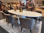 Eettafel Elli ovaal Modern 250cm wit met extra 50%Korting