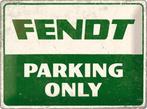 Fendt Parking Only relief reclamebord van metaal wandbord, Verzamelen, Merken en Reclamevoorwerpen, Reclamebord, Info@deconoord.nl