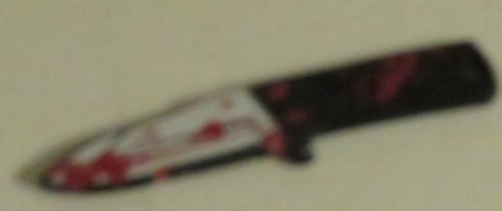 Halloween  Bloederig mes  5 cm  122618, Hobby en Vrije tijd, Feestartikelen, Zo goed als nieuw, Feestartikel, Halloween of Griezel