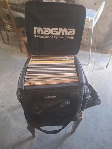 DJ Vinyl Collectie - 80 Platen + Magma DJ Tas beschikbaar voor biedingen