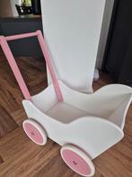 Houten poppenwagen Little Angel White, Ophalen, Zo goed als nieuw, Duw- of Trekspeelgoed