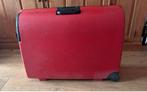 Carlton Koffer - Rode Reiskoffer, Wieltjes, Gebruikt, 50 tot 60 cm, Hard kunststof