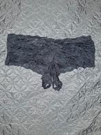 Zwarte kanten string, Onbekend, Verzenden, Zwart, String