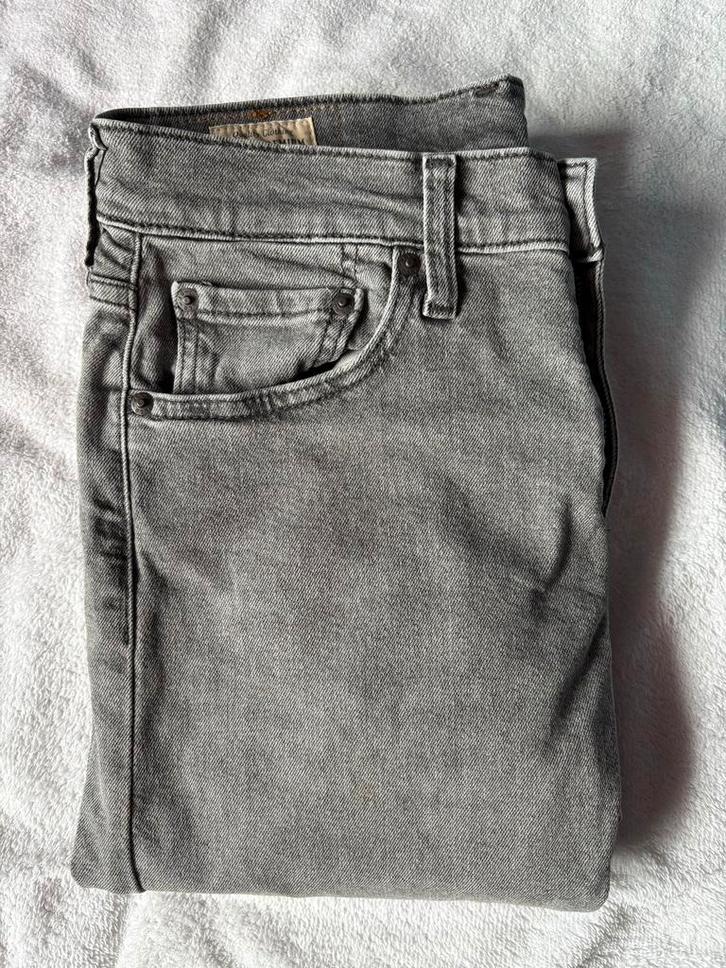 Levi's 502 Taper Jeans Maat 28x32, Kleding | Dames, Spijkerbroeken en Jeans, Gedragen, W28 - W29 (confectie 36), Grijs, Ophalen of Verzenden