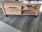 Houten tv meubel, 125cm breed, Ophalen, 100 tot 150 cm, Zo goed als nieuw, Minder dan 100 cm