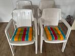 4 Jardin tuinstoelen/ kuipstoelen/ stapelstoelen, Ophalen, Gebruikt, Kunststof, Stapelbaar