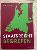Staatsrecht Begrepen - A.W. Heringa, Ophalen of Verzenden, Gamma, Gelezen, HBO
