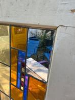 Glas in Lood Raam Art Deco, Doe-het-zelf en Verbouw, Glas en Ramen, Ophalen, Gebruikt, Minder dan 80 cm, Overige typen