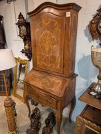 Notenhouten secretaire  200 h 87 b. €290., Antiek en Kunst, Antiek | Meubels | Kasten, Ophalen