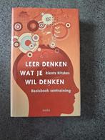 Rients Ritskes - Leer denken wat je wil denken, Ophalen of Verzenden, Zo goed als nieuw, Praktische filosofie, Rients Ritskes