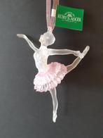 Ballerina roze glitter 3 kerstornament Kurt S. Adler, Diversen, Kerst, Verzenden, Nieuw