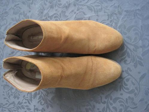 Carmens dameslaarsjes maat 39 kleur cognac, Kleding | Dames, Schoenen, Zo goed als nieuw, Lage of Enkellaarzen, Bruin, Ophalen of Verzenden