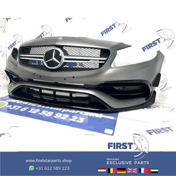 W176 A45 AMG FACELIFT VOORBUMPER MAT GRIJS COMPLEET AERO PAK beschikbaar voor biedingen