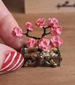 Miniatuur kersenbloesem bonsai, schaal 1:12, Verzamelen, Poppenhuizen en Toebehoren, Nieuw, Decoratie, Ophalen of Verzenden