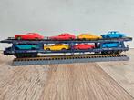 modeltrein Ho lima autotransporter met auto's, Hobby en Vrije tijd, Modeltreinen | H0, Gebruikt, Gelijkstroom, Wagon, Ophalen of Verzenden