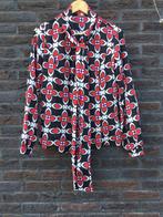 Blouse rood zwart maat L Just Dai, Kleding | Dames, Blouses en Tunieken, Maat 42/44 (L), Just Dai, Ophalen of Verzenden, Zo goed als nieuw