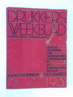 Drukkersweekblad Kerstnummer 1931, Gelezen, Grafische vormgeving, Ophalen of Verzenden