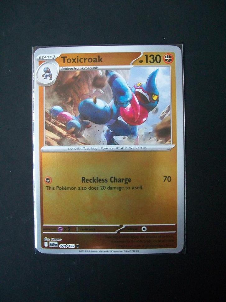 3974 Nieuwe Pokemon Kaart holofoil TOXICROACK HP 130 079/132, Hobby en Vrije tijd, Verzamelkaartspellen | Pokémon, Nieuw, Losse kaart