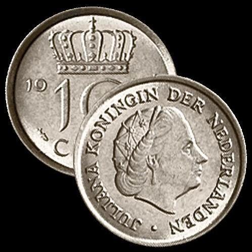 10 cent juliana, Postzegels en Munten, Munten | Nederland, 10 cent, Koningin Juliana, Ophalen of Verzenden