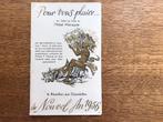 Vintage Hotel Metropole Menu - 1956, Gebruikt, Ophalen of Verzenden, 1940 tot 1960, Prent