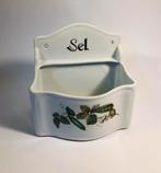Oude vintage zoutbak van porselein, Ophalen of Verzenden
