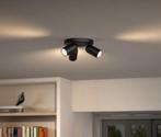 Philips triospot Pongee zwart, Ophalen, Zo goed als nieuw, Metaal of Aluminium, Led
