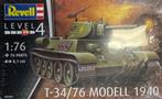 Coelianmodels, Revell 03294, T 34/76 Model 40, 1/76, € 11,99, Hobby en Vrije tijd, Revell, Nieuw, Ophalen of Verzenden, Tank