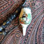 Pijpenkop stummel Duits antiek hand beschilderd jager hond, Verzamelen, Ophalen of Verzenden, Gebruikt, Overige typen