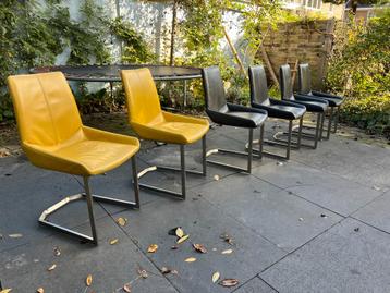 H&H Leren Eetkamerstoelen - Set van 6 beschikbaar voor biedingen