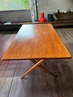 Vintage eettafel 1,6 x 0,86 x 0,03, Huis en Inrichting, Tafels | Eettafels, Ophalen, Gebruikt, 50 tot 100 cm, Vijf personen of meer