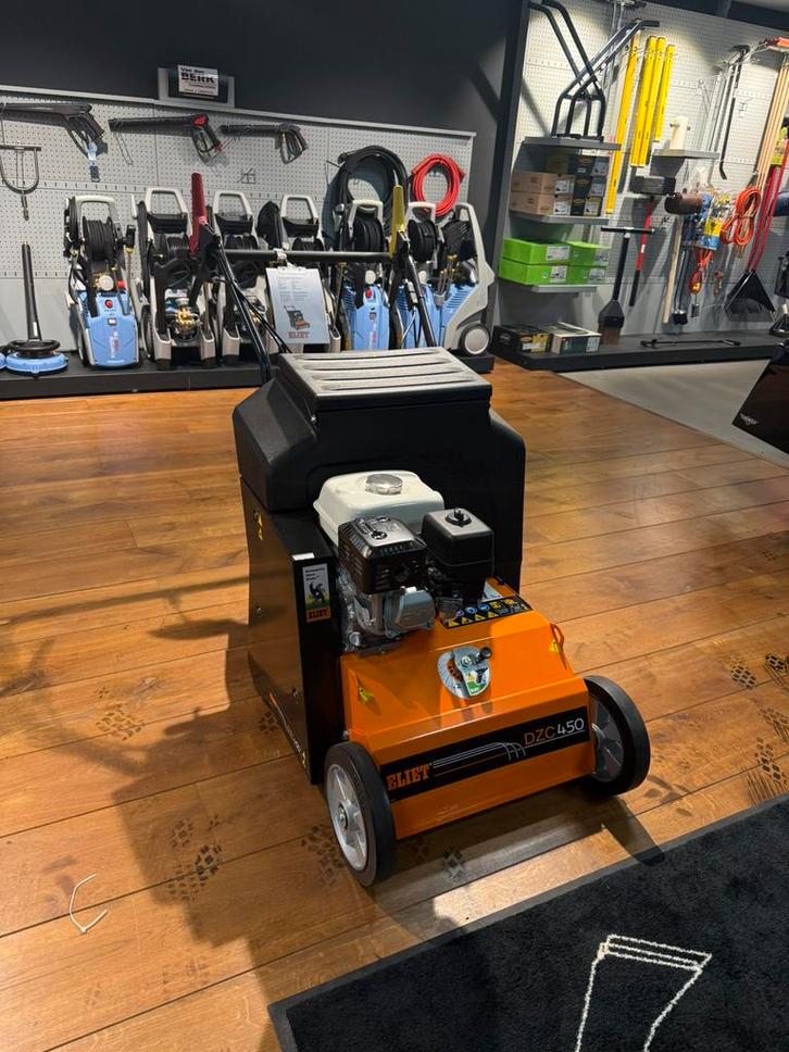 Eliet DZC450 doorzaaimachine showroommodel!, Tuin en Terras, Verticuteermachines, Nieuw, Benzine, Ophalen