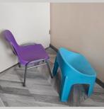 Paarse kinderstoel stabiel en stevig, Tuin en Terras, Ophalen, Gebruikt