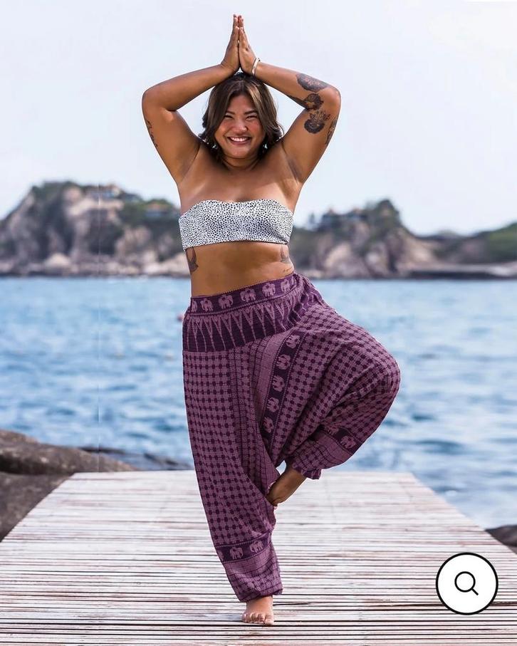 Plus size harembroek katoen olifant paars xxl - xxxl, Kleding | Dames, Grote Maten, Nieuw, Broek of Spijkerbroek, Paars, Ophalen of Verzenden