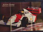 Ayrton Senna McLaren Ford A1 Poster, Ophalen of Verzenden, Gebruikt, Formule 1