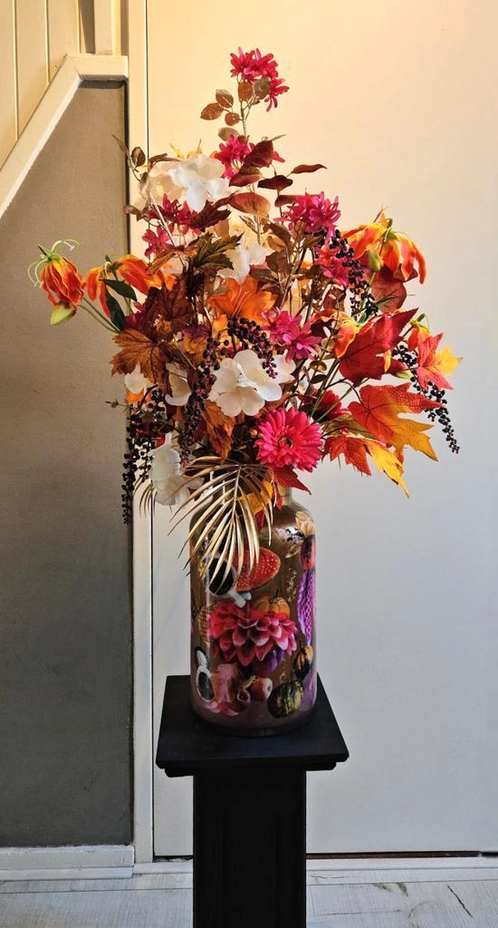 Beachlines and Colors decoratie vazen incl. Bloemschikking, Huis en Inrichting, Woonaccessoires | Kunstplanten en Kunstbloemen