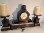Antiek Frans Marmeren Klokstel, ca. 1890, Antiek en Kunst, Antiek | Klokken, Ophalen
