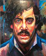 Alex L- Pablo Escobar- Handgeschilderd (100%)- Origineel, Antiek en Kunst, Kunst | Schilderijen | Modern, Ophalen of Verzenden