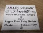 BARBIE Ballerina #989 Nutcracker Ballet  Program Poster Card, Ophalen of Verzenden, Nieuw, Accessoires
