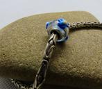 Glazen bedel passend op pandora en trollbeads met bloemen., Overige merken, Glas of Kristal, Nieuw, Ophalen of Verzenden
