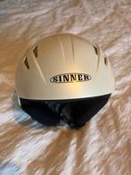 Parelmoerwit (witte) Sinner Skihelm Dames XS (53-54cm), Gebruikt, Overige typen, Skiën, Minder dan 100 cm